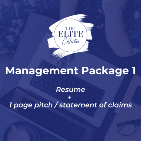 The Elite Collective Management Level Resume and pitch document selection criteria package Public Service resume specialists professionally written resume