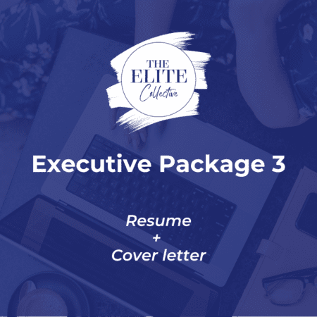 The Elite Collective executive Level Resume and cover letter package Public Service resume specialists professionally written resume