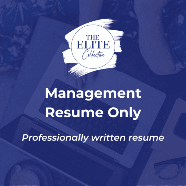 The Elite Collective Management Level Resume Only Public Service resume specialists professionally written resume